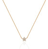 14K Gouden Emily Bloemen Diamanten Halsketting
