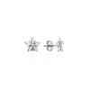 14K Solid Gold Olivia Floral Diamond Studs