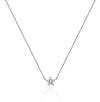14K Gouden Emily Bloemen Diamanten Halsketting