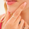 14K Gouden Vivien Baguette Diamanten ring