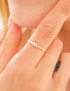 14K Gouden Vivien Baguette Diamanten ring