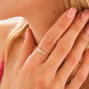14K Gouden Vivien Baguette Diamanten ring