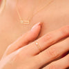 14K Gouden Alma Baguette Diamanten Ring