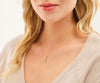 14K Gouden Pijl Diamanten Halsketting