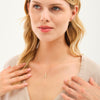14K Gouden Pijl Diamanten Halsketting