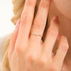 Elegant Love Diamond Ring in Yellow Gold