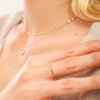 14K Solid Gold Love Diamond Ring