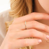 14K Solid Gold Love Diamond Ring