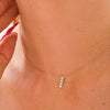 14K Gouden Illusie Diamanten Halsketting