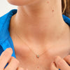 14K Gouden Emily Bloemen Diamanten Halsketting