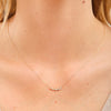 14k Goud Chloe Diamantenset Ketting + Oorbellen