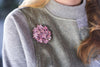 925 Zilveren Handgemaakte Roze Dromen Broche