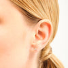 14 Gouden Lelie Diamanten Oorbellen