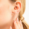 14K Gouden Romantische Diamanten Oorbellen