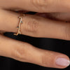 14K Solid Gold Olive Ring in Yellow Gold