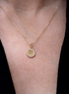 14K Solid Gold Initial Necklace