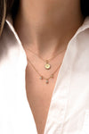 14K Solid Gold Initial Necklace